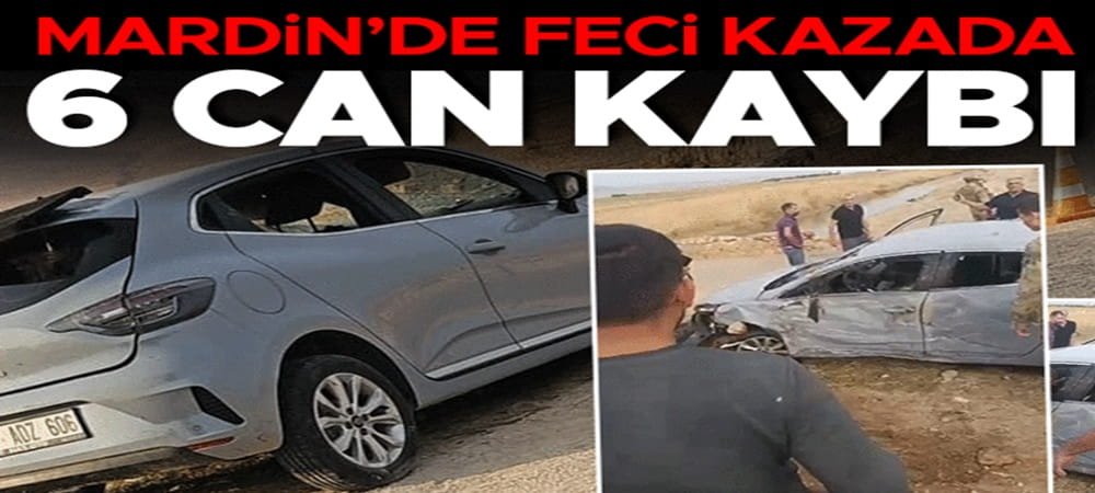 Mardin'de feci kaza! Otomobil sulama kanalına devrildi: Aynı aileden 4’ü çocuk 6 kişi hayatını kaybetti