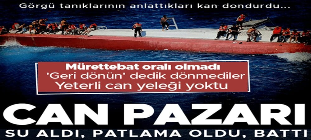 KKTC açıklarında batan gemiden 50'den fazla kişiyi kurtaran görgü tanığı anlattı: Gittiğimizde henüz batmamıştı, sudaki insanları topladık